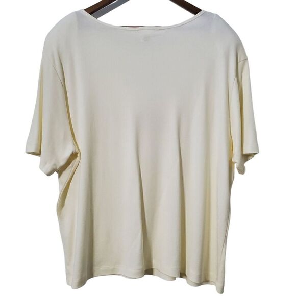 VTG CLIO II 90's Embroidered Floral Top Size 3X Plus Womens Deadstock NWT - Picture 5 of 10